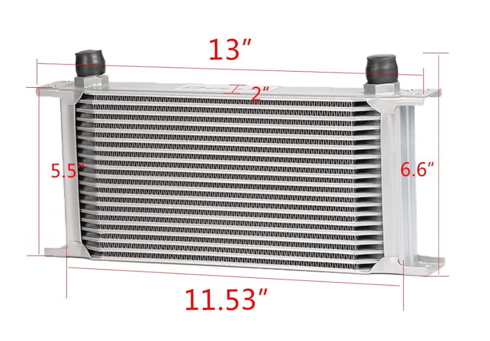 19 Row Oil Cooler Brackets for 1993+ Mazda RX-7
