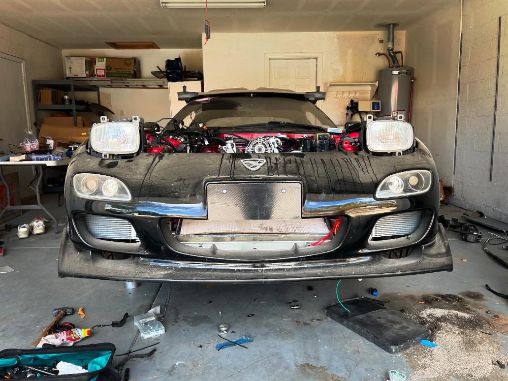 19 Row Oil Cooler Brackets for 1993+ Mazda RX-7